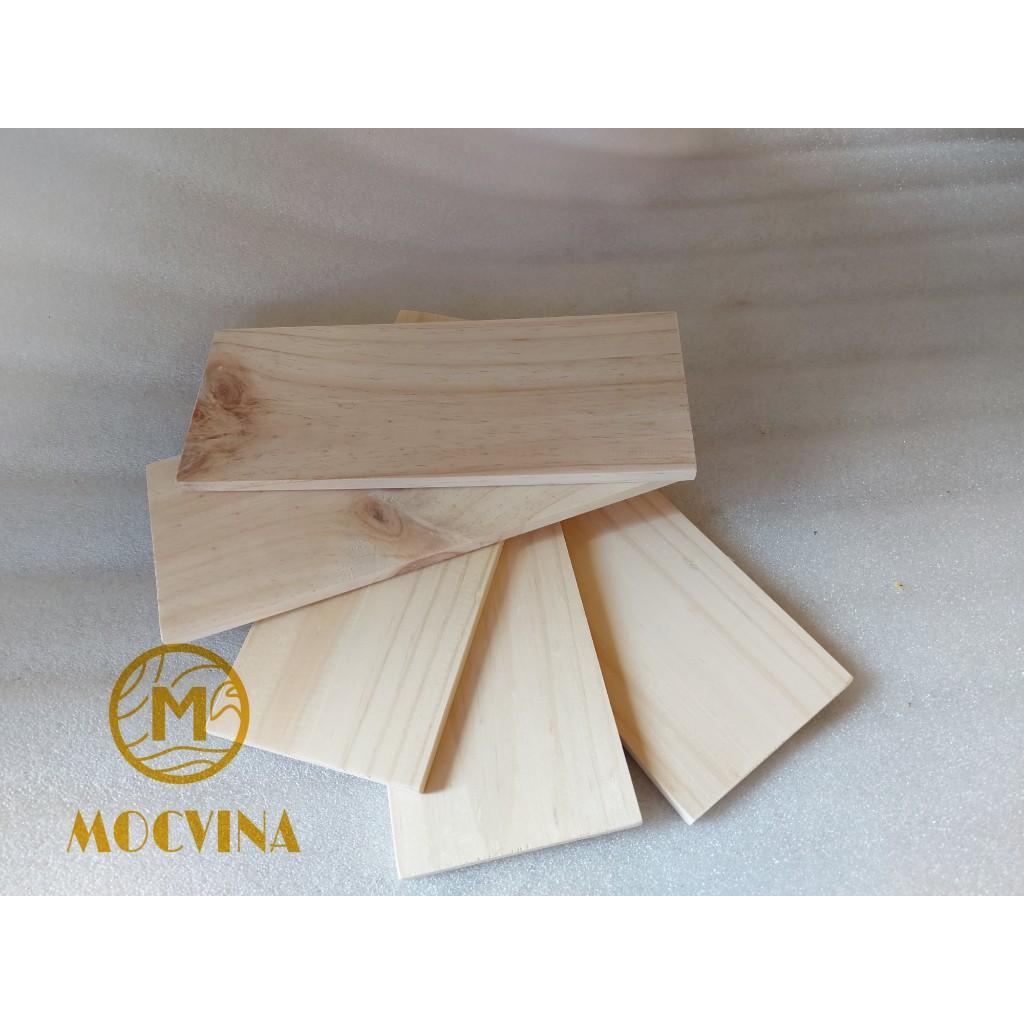 Combo 5 tấm gỗ thông mới đẹp dài 30cm, rộng 12cm, dày 1cm bào láng đẹp 4 mặt thích hợp trang trí, làm kệ, DIY Mộc Vina