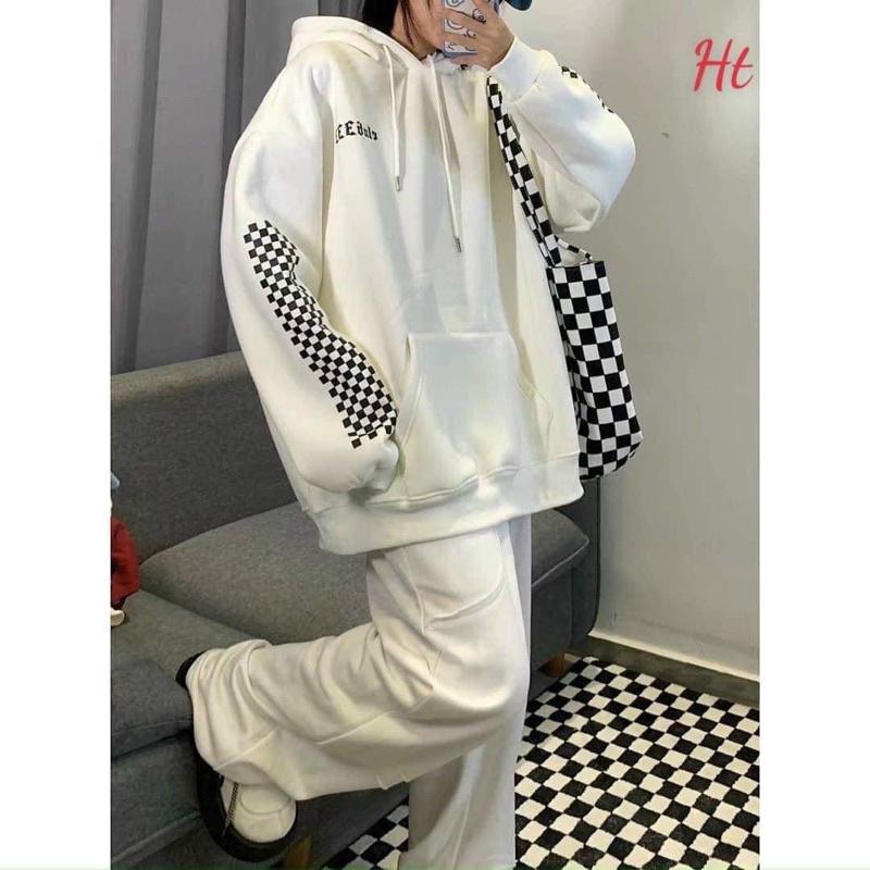 Áo hoodie Cotton Caro in tay H2A
