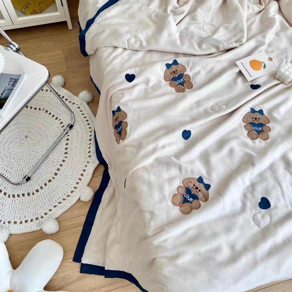 CHĂN HÈ TENCEL CAO CẤP 2M*2M3 MÀU TRẮNG