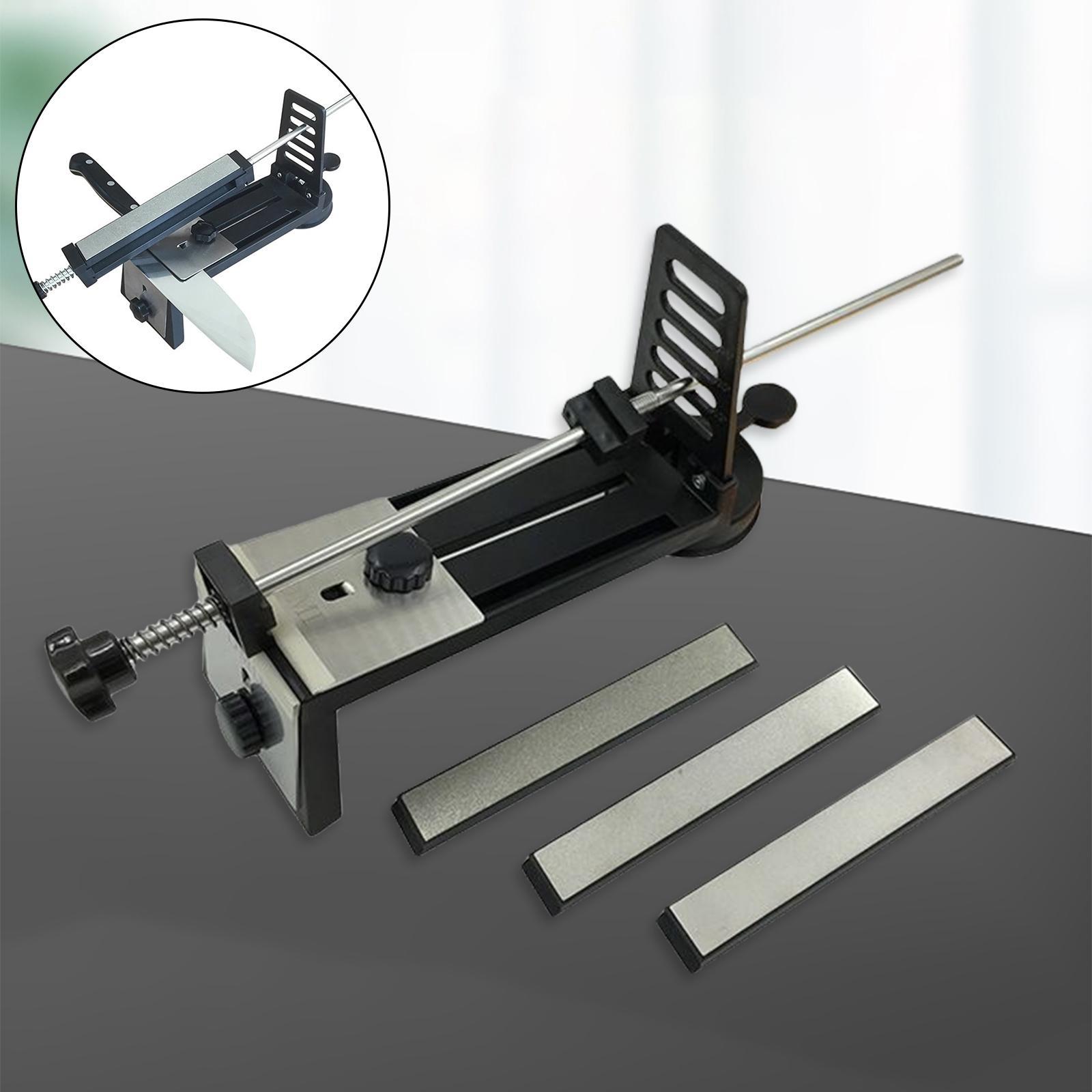 Manual Knives Sharpener W/ Sharpening Stone Multifunction for Various Knives