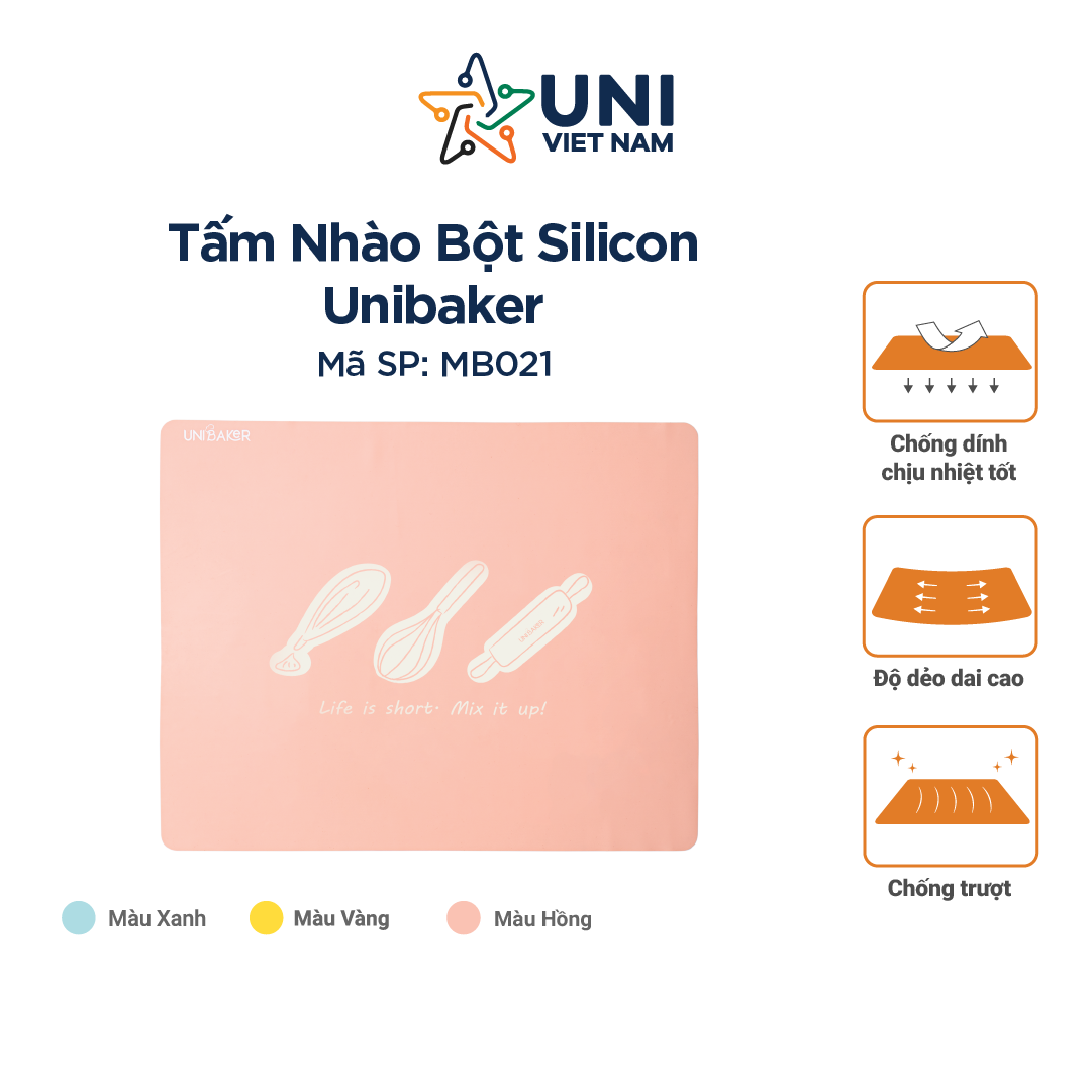 TẤM NHÀO BỘT SILICONE UNIBAKER MB021