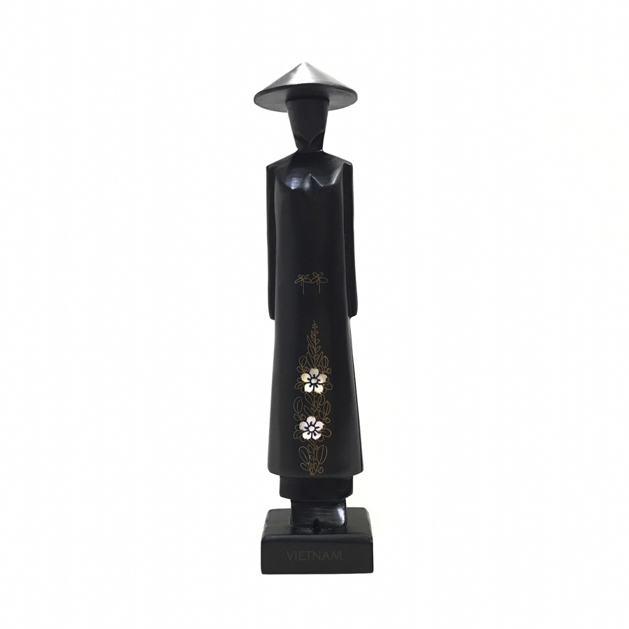 Tượng Gỗ Miss Việt Nam - Cao 25cm - Gỗ Đen