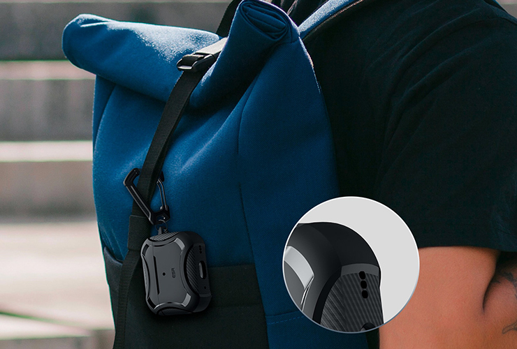 Ốp Case ESR Dành Cho Airpods PRO 2 / AIRPODS PRO 1, Sạc Từ Tính Cyber Armor HaloLock - HÀNG CHÍNH HÃNG