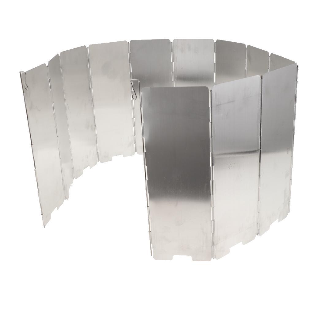 Camp Stove Windscreen, Folding Windproof Shield for Camping, Backpacking, Outdoor Cooking | Gas, Propane, and Butane Canister