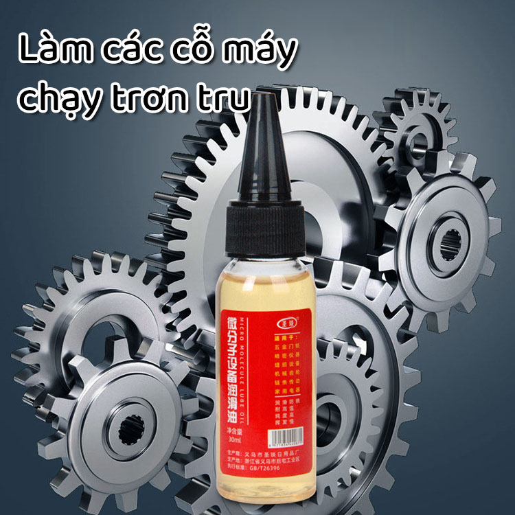 Dầu bôi trơn máy móc chống gỉ sét đa năng 60ml. Dầu tra xích, líp xe, vòng bi, động cơ, máy móc, bản lề, ổ khóa tiện lợi - Hàng chính hãng dododios