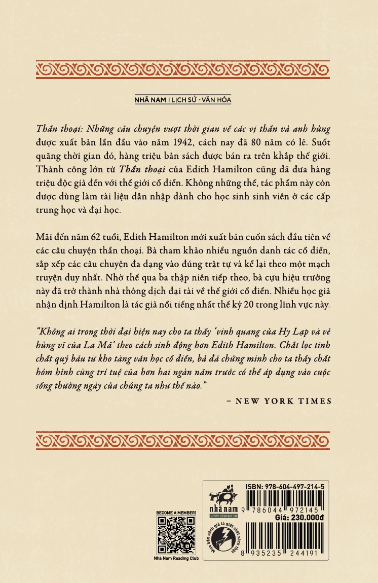 Sách - Thần thoại (Edith Hamilton) (Nhã Nam Official)