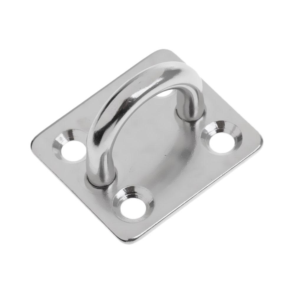 3-16pack Heavy Duty 304 Stainless Steel Square Pad Eye Plate Shade Sail Sailboat