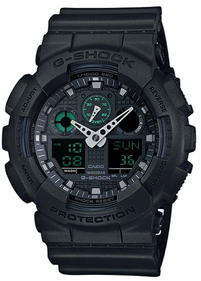 Đồng hồ nam dây nhựa Casio G-SHOCK GA-100MB-1ADR