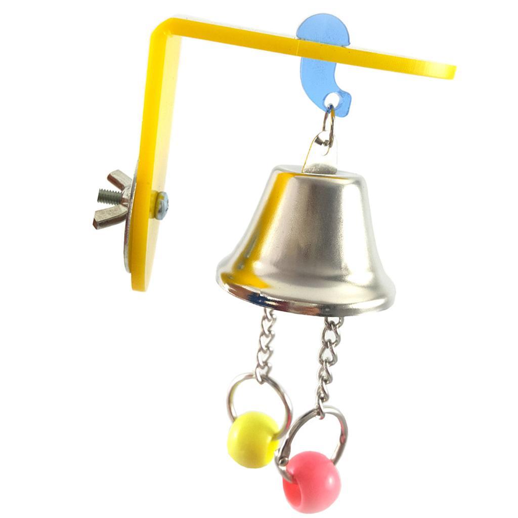 Bird Parrot Toys Bird Chew Toy with Bells Hanging Toy for Parakeet Cockatiel