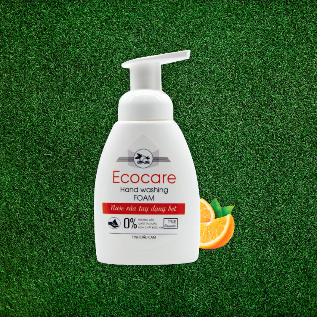 Nước Rửa Tay Bồ Hòn Hữu Cơ ECOCARE - Chai 250ml - Sạch khuẩn, chăm sóc da tay, tinh dầu thiên nhiên khử mùi