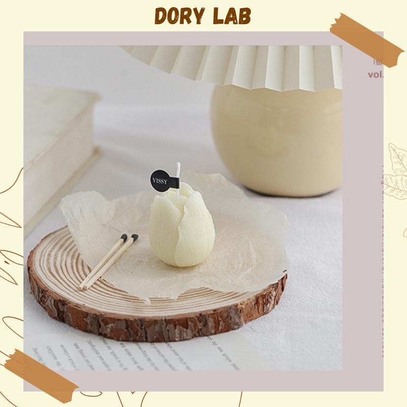 Nến Thơm Hoa Tulip Hàn Quốc Không Khói, Phụ Kiện Decor - Dory Lab