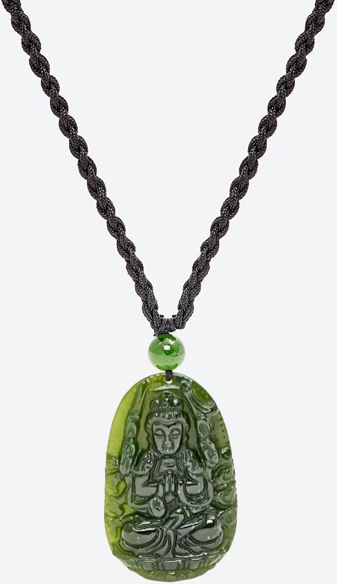 Mặt dây chuyền thiên thủ thiên nhãn bồ tát đá ngọc bích Ngọc Quý Gemstones