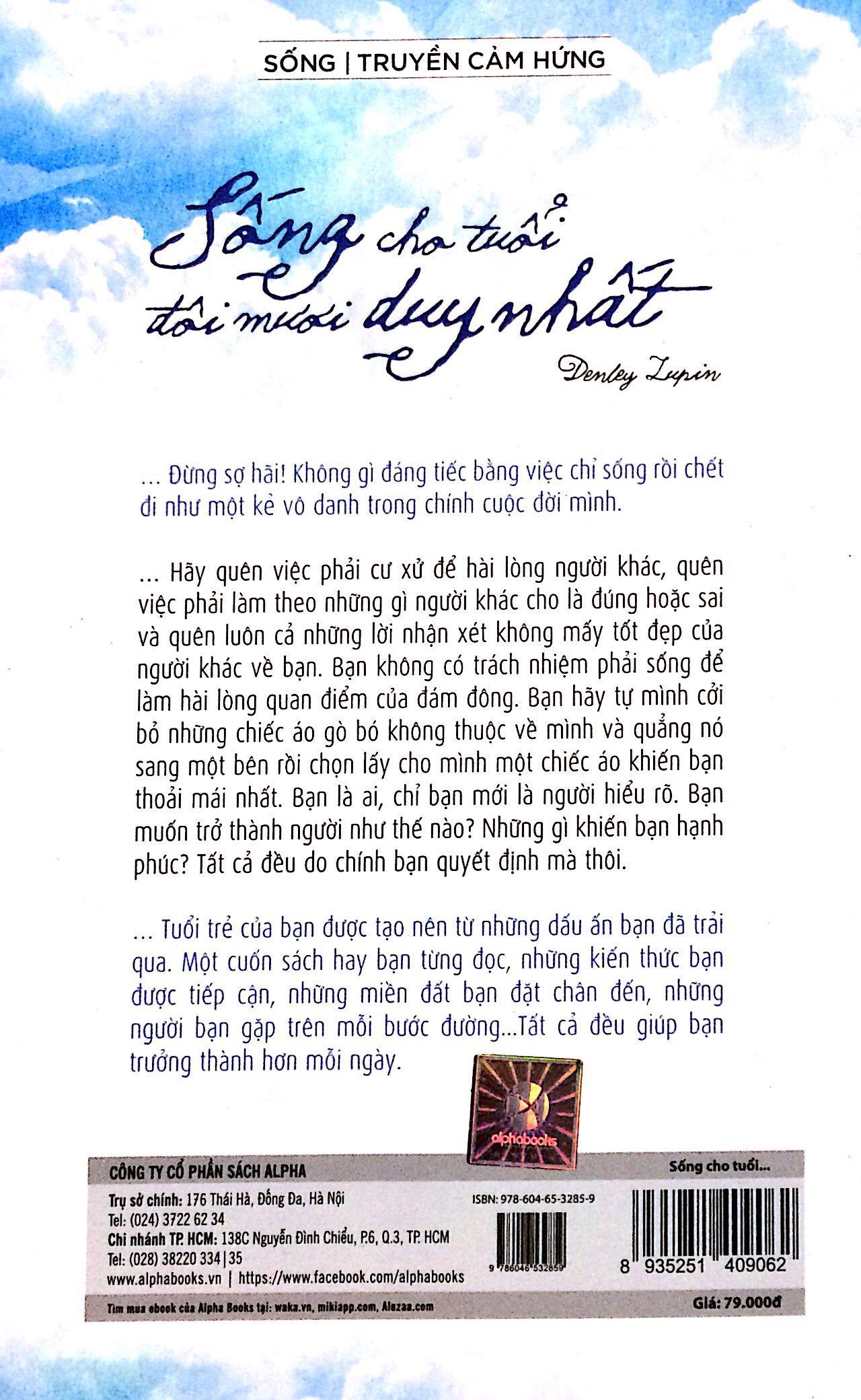 Sống Cho Tuổi Đôi Mươi Duy Nhất