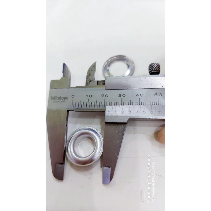 Khoen ore mắt cáo 10mm,12mm,14mm,17mm Bằng Nhôm bấm bạt, bấm túi giấy Túi 100 cái + long đền Khuy nhôm chuyên bấm bạt