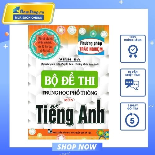 Bộ Đề Thi THPT Quốc Gia Môn Tiếng Anh (Phương Pháp Trắc Nghiệm) + Tặng Phiếu Trắc Nghiệm 50 Câu_HA