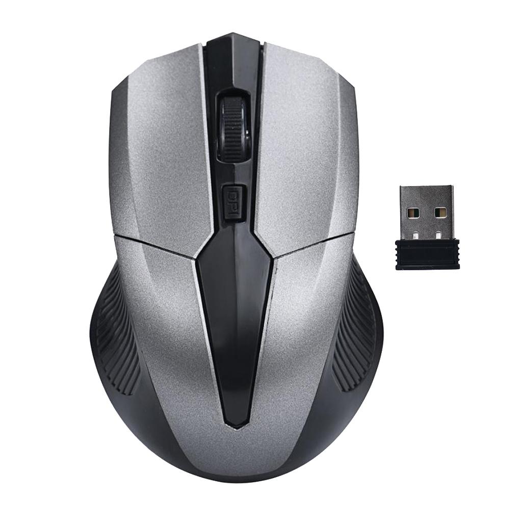 Wireless Optical Mouse, 2.4G Noiseless Mouse with USB Receiver - Portable Computer Mice for PC, Tablet, Laptop