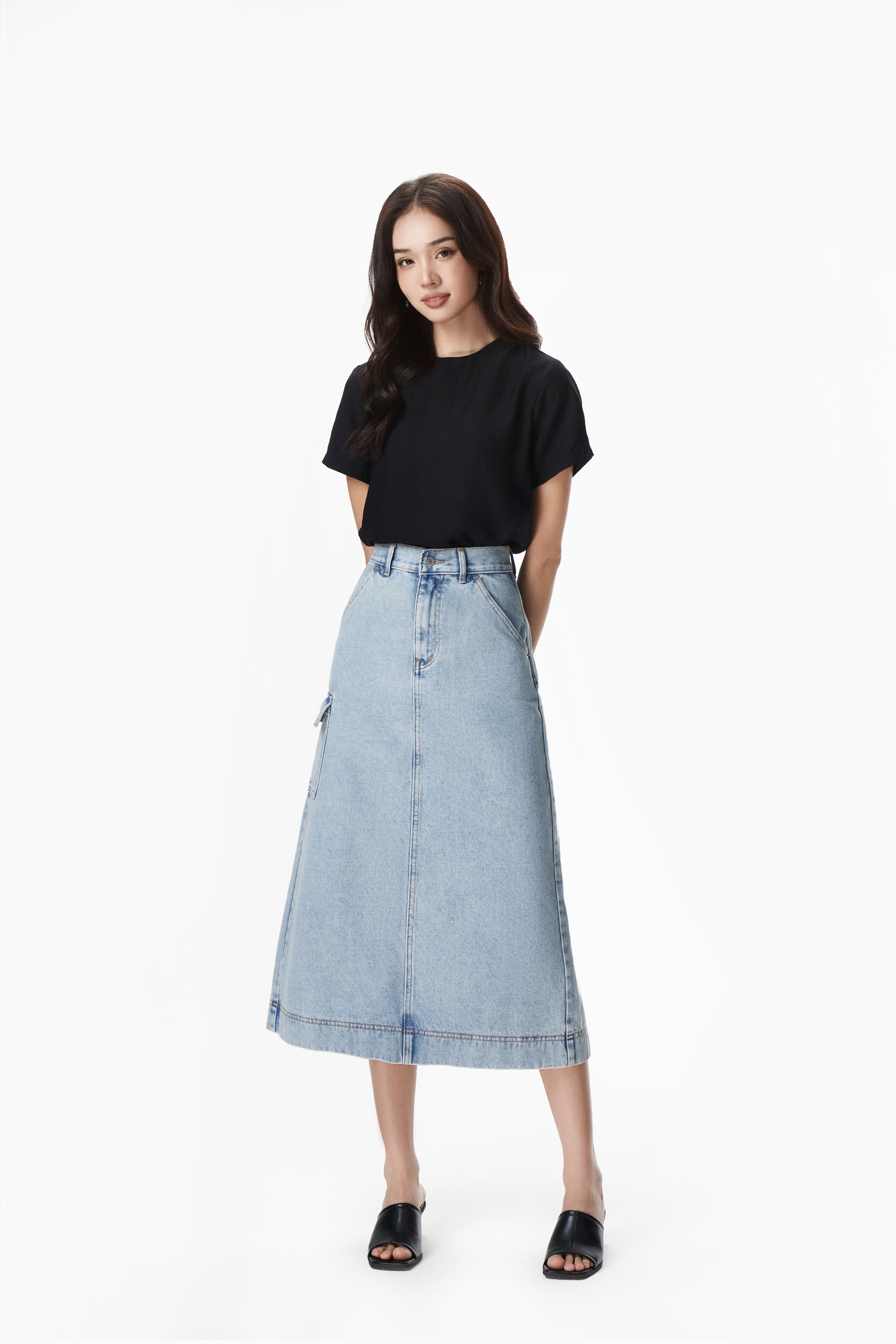 OLV - Chân váy Katelyn Denim Skirt