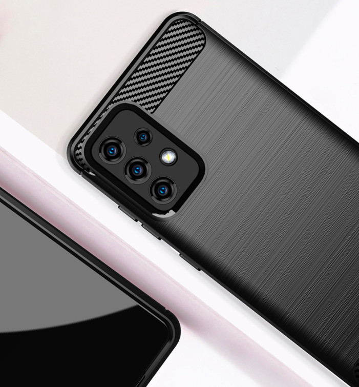Ốp lưng chống sốc Vân Sợi Carbon cho Samsung Galaxy A52 - Hàng nhập khẩu