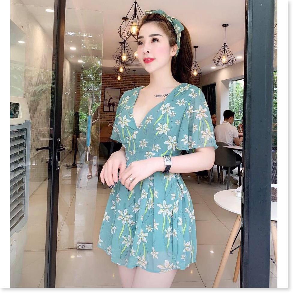 Jumpsuit nữ voan hoa cực xinh