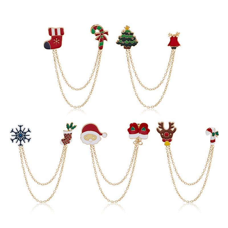 Huy hiệu cài áo hình chiếc găng tay / vớ / nón giáng sinh thời trang