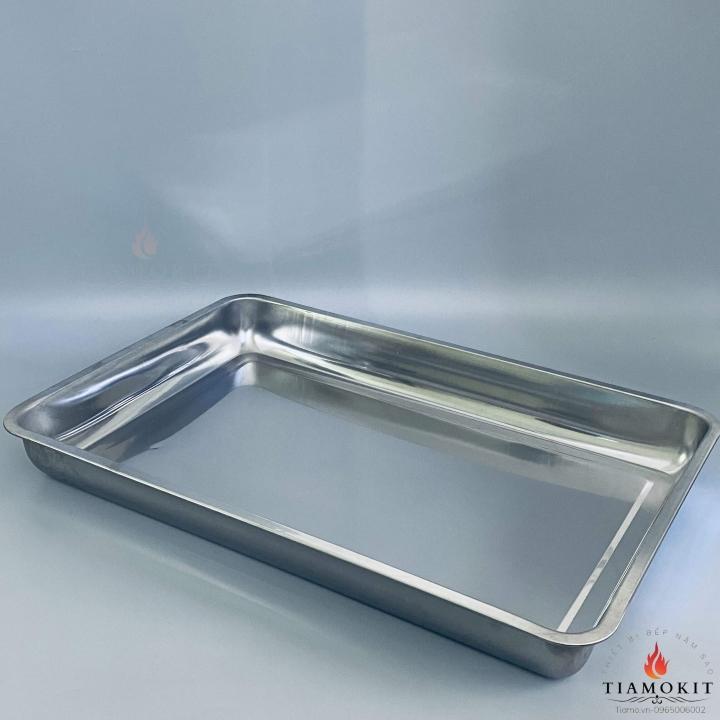 [Ảnh thật] Khay để đồ inox kích thước 40x60 sâu 7cm