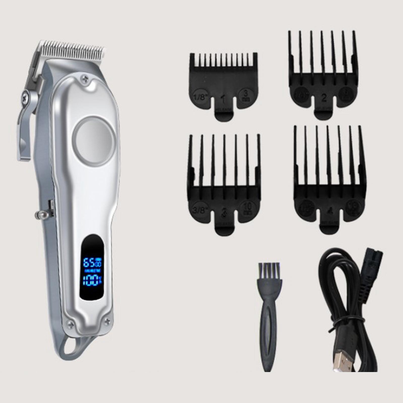 Electric Hair Face Beard Clipper Machine Trimmer Cut Kit For Men Low Noise