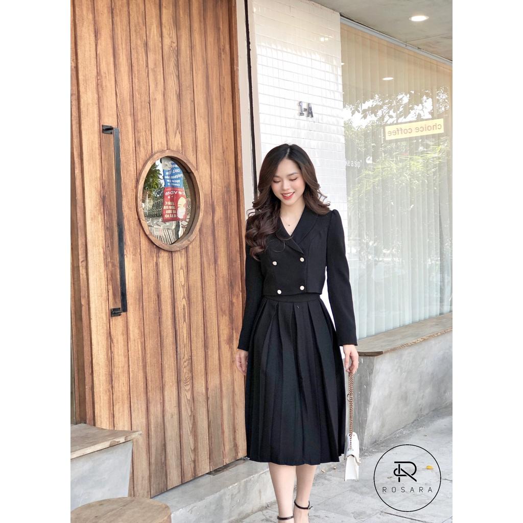 Áo khoác vest thời trang nữ dáng ngắn Rosara KH34