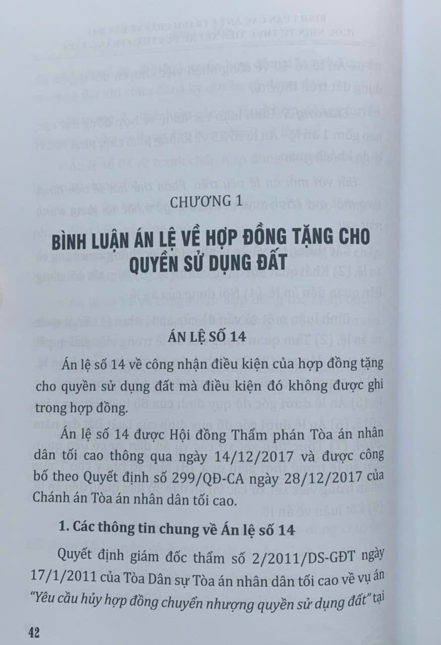 Bình luận các án lệ tranh chấp về đất đai – Góc nhìn từ thực tiễn xét xử của Thẩm phán (tập 1 và 2)
