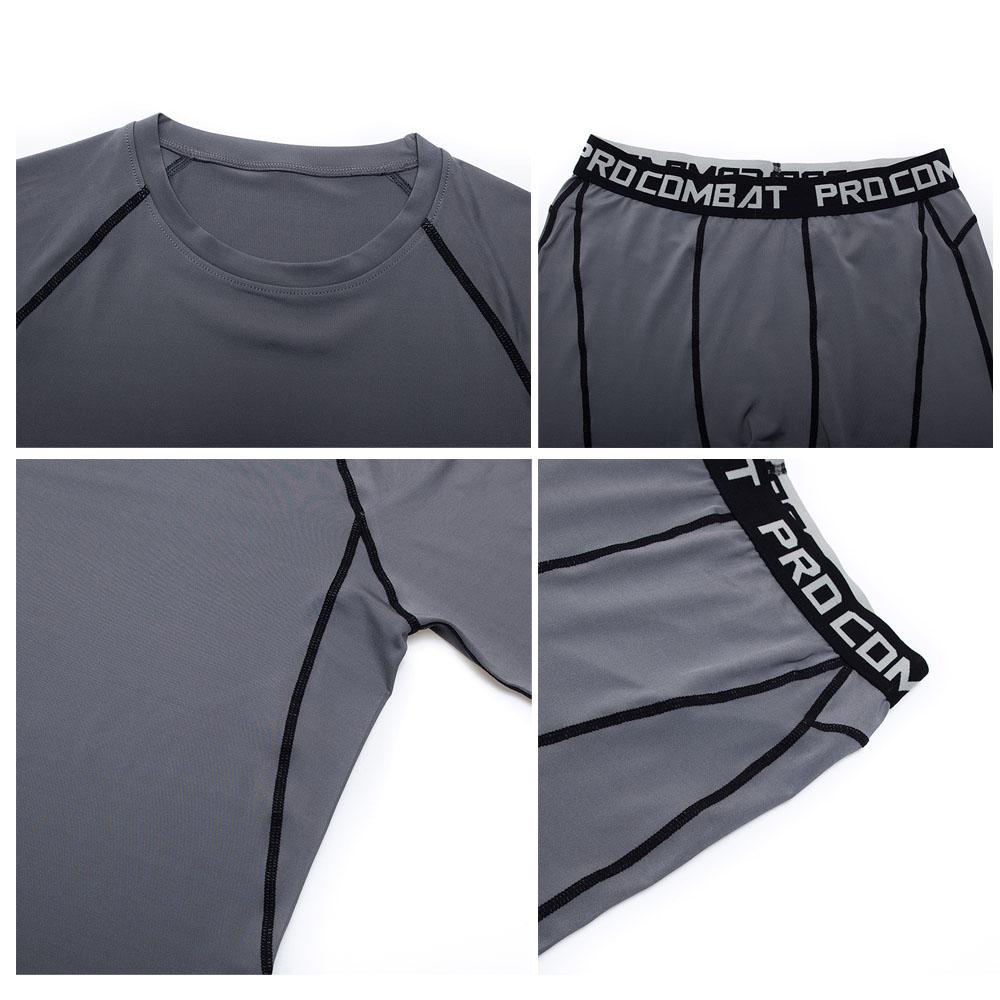 Chạy Bộ Nam Bộ Tập Gym Quần Legging Nhiệt Đồ Lót Spartan Nén Tập Thể Hình MMA Rashguard Nam Khô Nhanh Quần Theo Dõi Phù Hợp Với