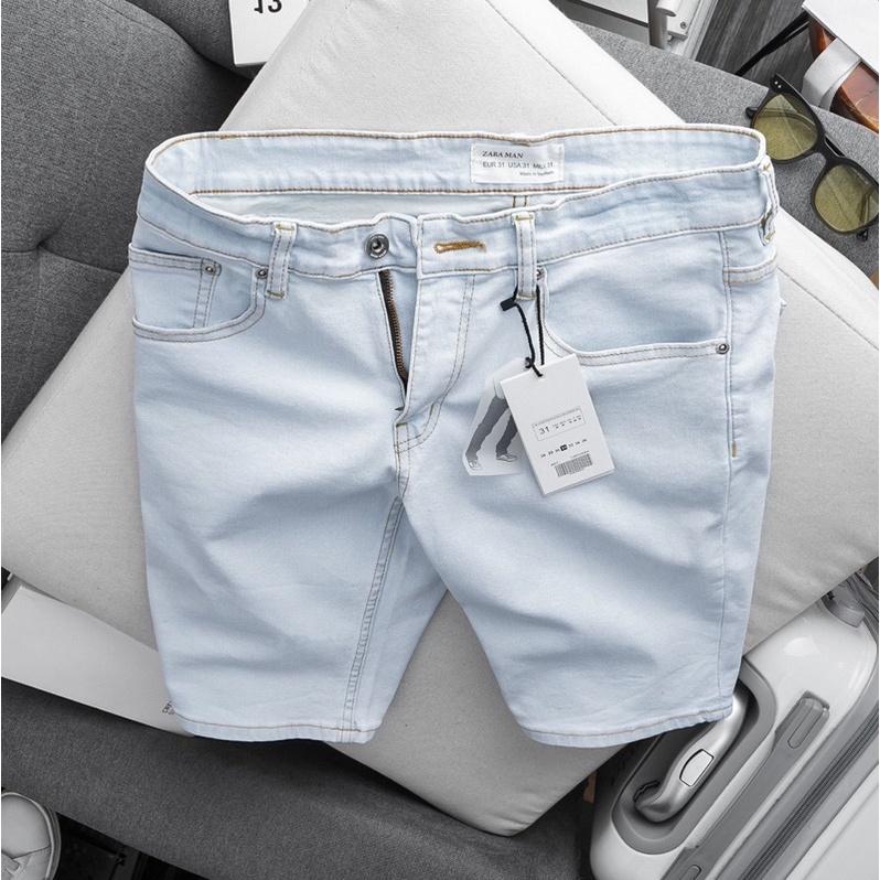 Quần jean nam cao cấp bigsize - Quần short jean nam đẹp xuất xịn co giãn