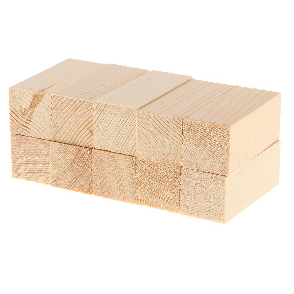 20Pcs Balsa Wood Blocks DIY Modelling Craft Pine Wood Woodworking Crafts