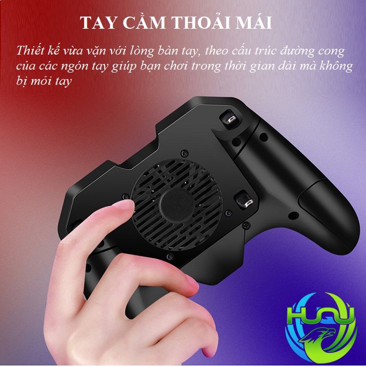 Tản Nhiệt Điện Thoại Kiêm Sạc Dự Phòng Huqu HQ-F8 -  Làm Mát Nhanh Chóng -Hàng Chính Hãng