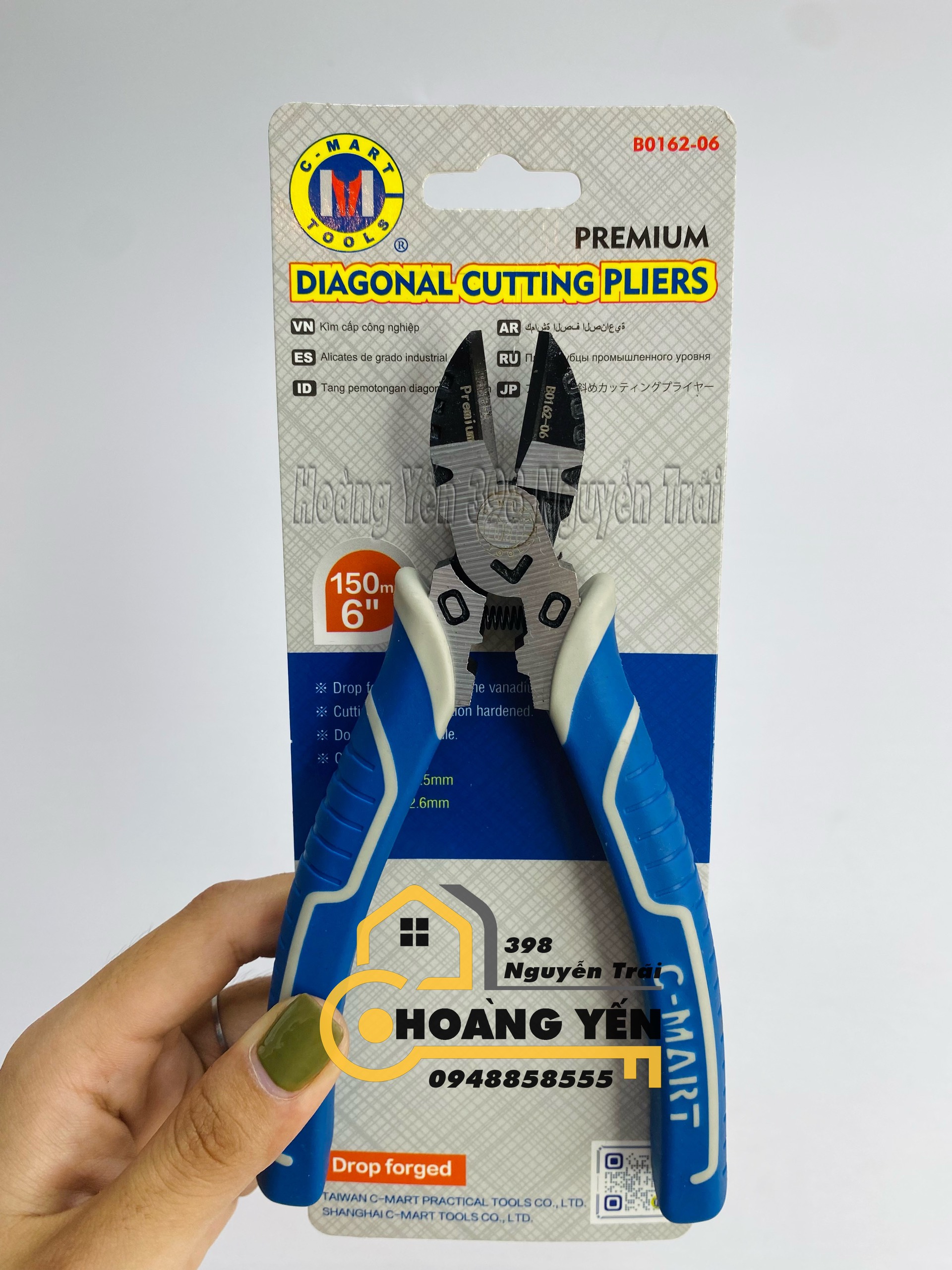 Kìm điện trợ lực Cmart 6" 7" 8" Cmart B0162-06 Cmart B0142-07 Cmart B0142-08- Hoàng Yến 398 Nguyễn Trãi
