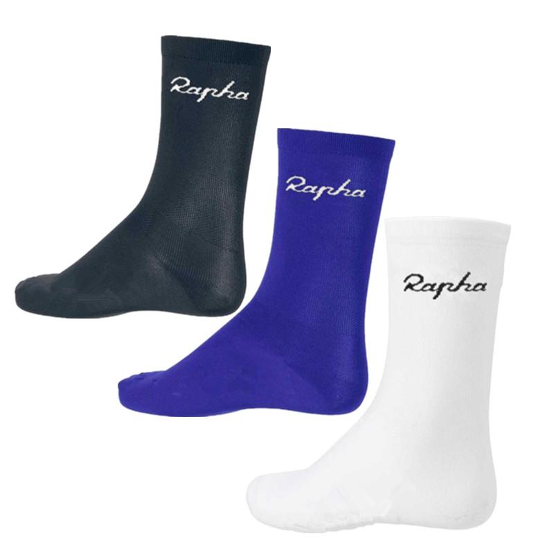 Thể Thao Mới Nén Xe Đạp Tất Nam Núi Đi Xe Đạp Tất Thi Đấu Chuyên Nghiệp Đua Tất Calcetines Ciclismo Color: black and blue Size: Free