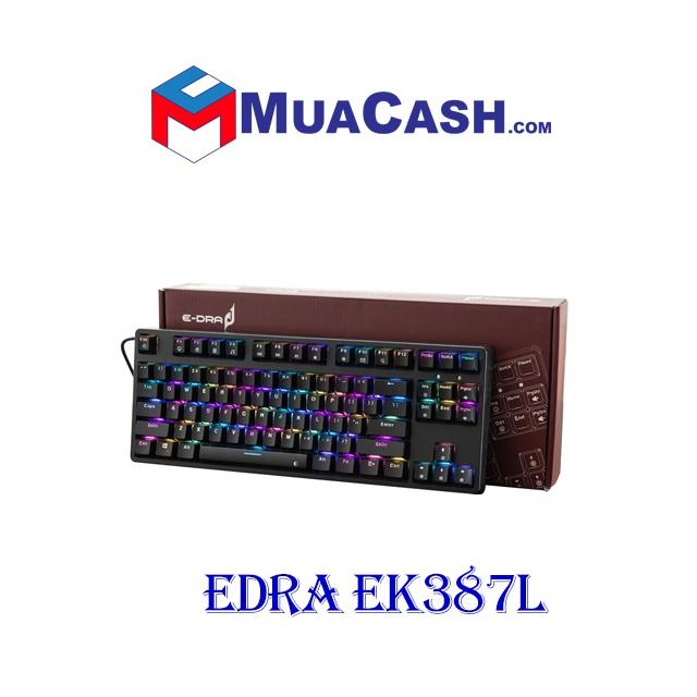 Bàn phím cơ gaming văn phòng Edr a  EK387L Black