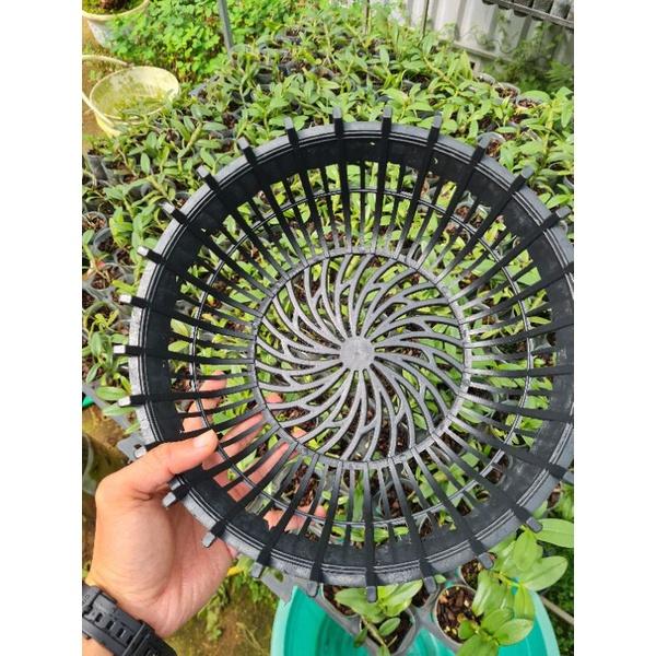 Chậu nhựa nan phụ trồng lan 30cm