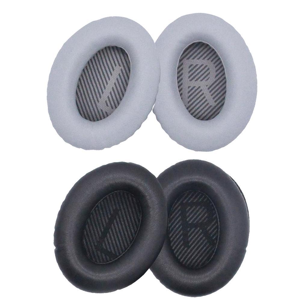4 Pairs Replacement Memory Foam Headphone Ear Pads Cushion Covers for Bose QuietComfort 35 QC35 QC35 II