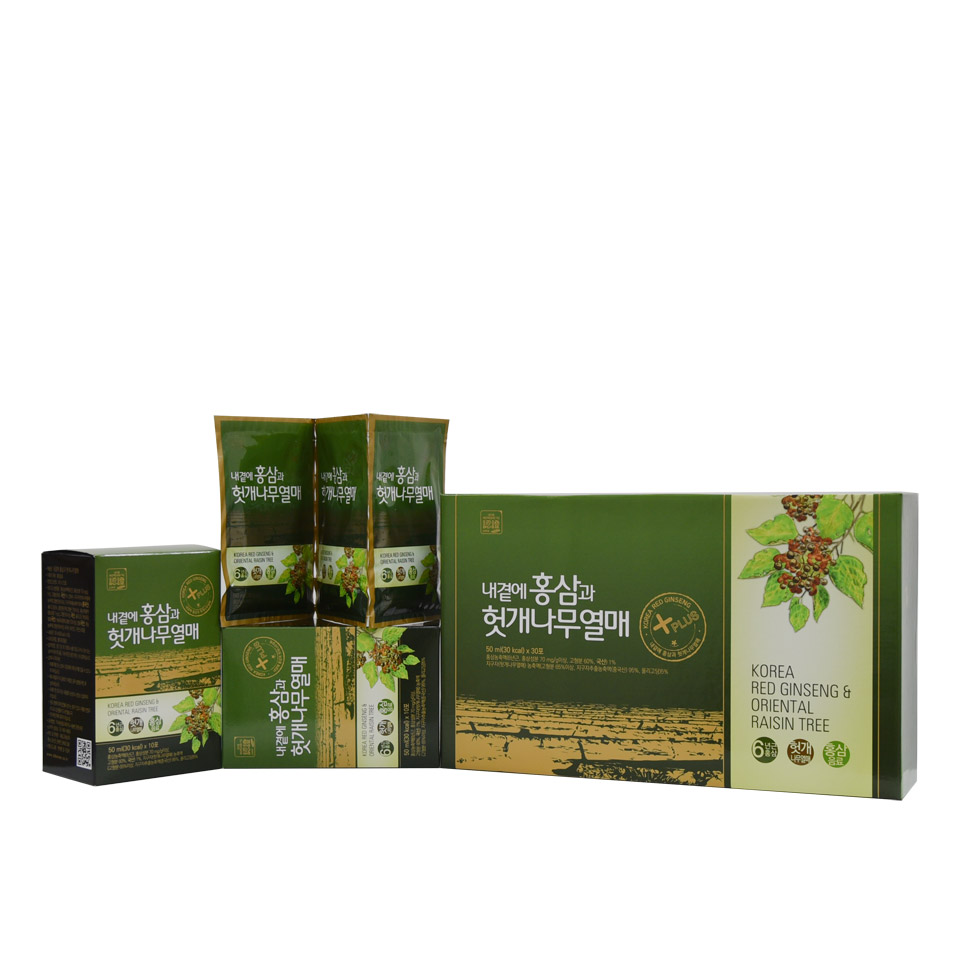 Combo 2 hộp 30 gói Bổ Gan Hồng Sâm Hàn Quốc Daedong giúp mát gan, giải độc gan, tốt cho người nóng trong, hay uống rượu bia