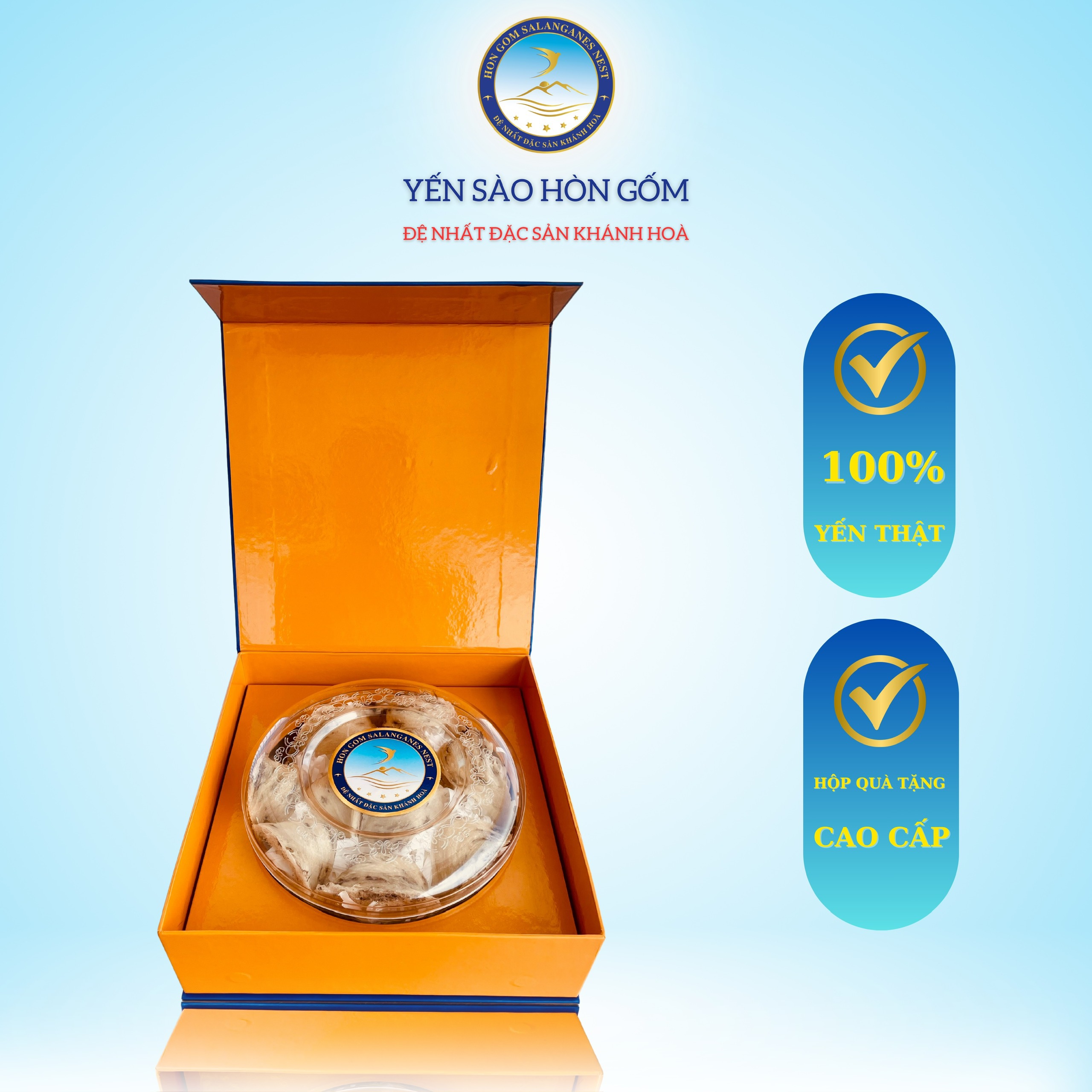 Chân Yến Sào Thô Cao Cấp - Yến Sào Hòn Gốm Chính Hiệu Khánh Hoà  - HG SALANGANES NEST