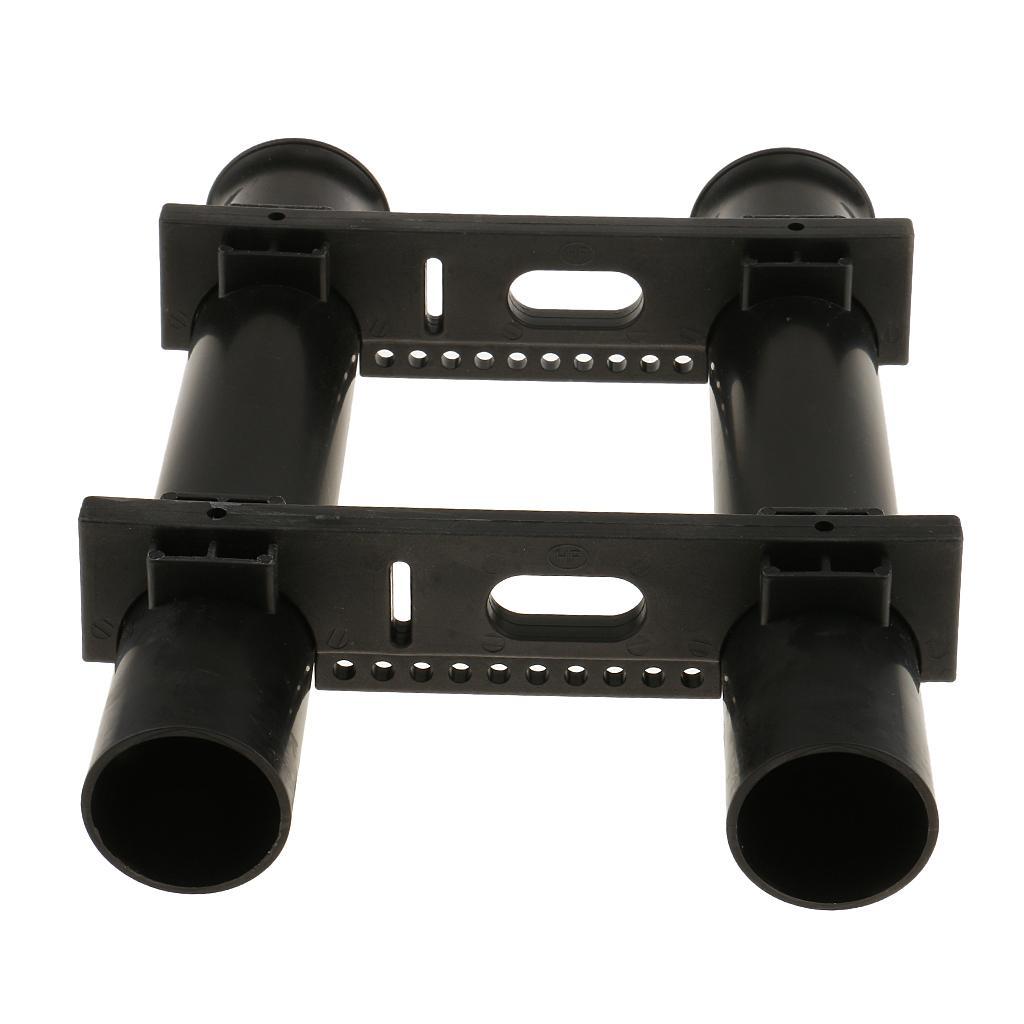 2Pcs Strong Plastic Boat Fishing Rod Holder Pole Bracket Rack Pliers Lure Storage 2 Tube