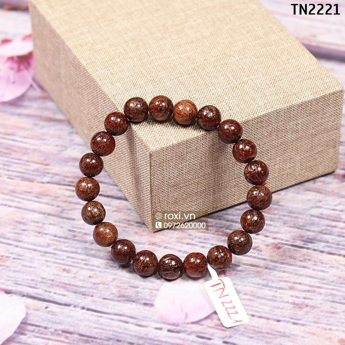 Vòng tay phong thủy Thạch Anh tóc nâu 9ly - TN2221