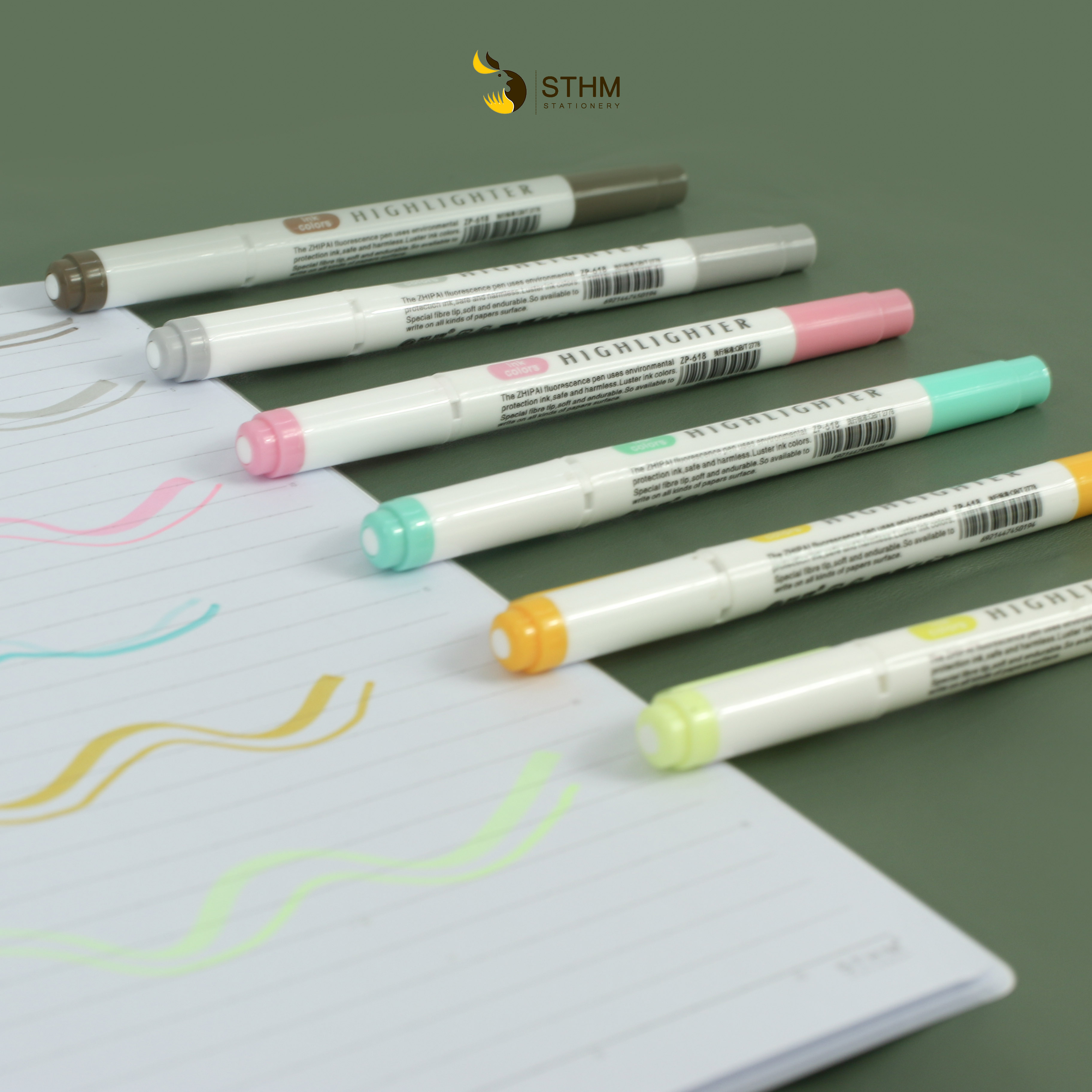 [STHM Stationery] - Bút Highlighter - Bút đánh dấu 2 đầu