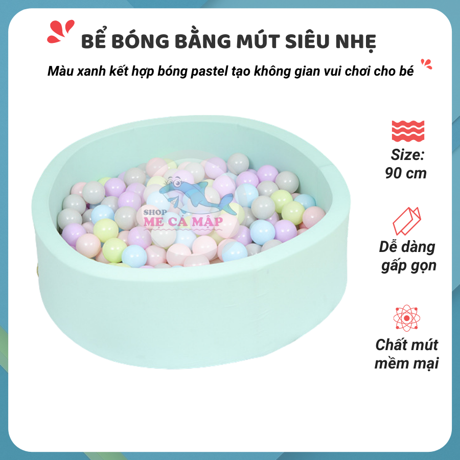 Bể đựng bóng có ĐỆM LÓT DÀY siêu cao cấp, HÀNG CÓ SẴN, bể bóng đệm mút bọc vải êm ái