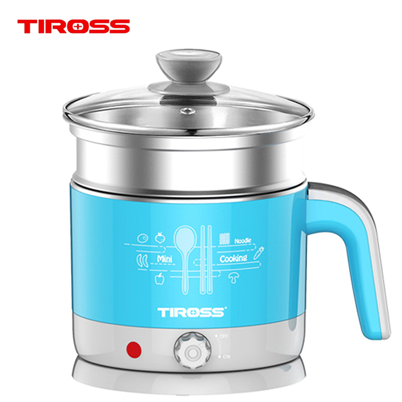 Ca nấu đa năng Tiross 1.2 lít TS1366 - Giao màu ngẫu nhiên - Hàng chính hãng