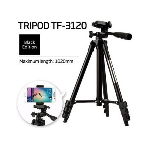 Giá đỡ chụp hình Tripod 3120 dành cho điện thoại, máy ảnh tặng kẹp điện thoại