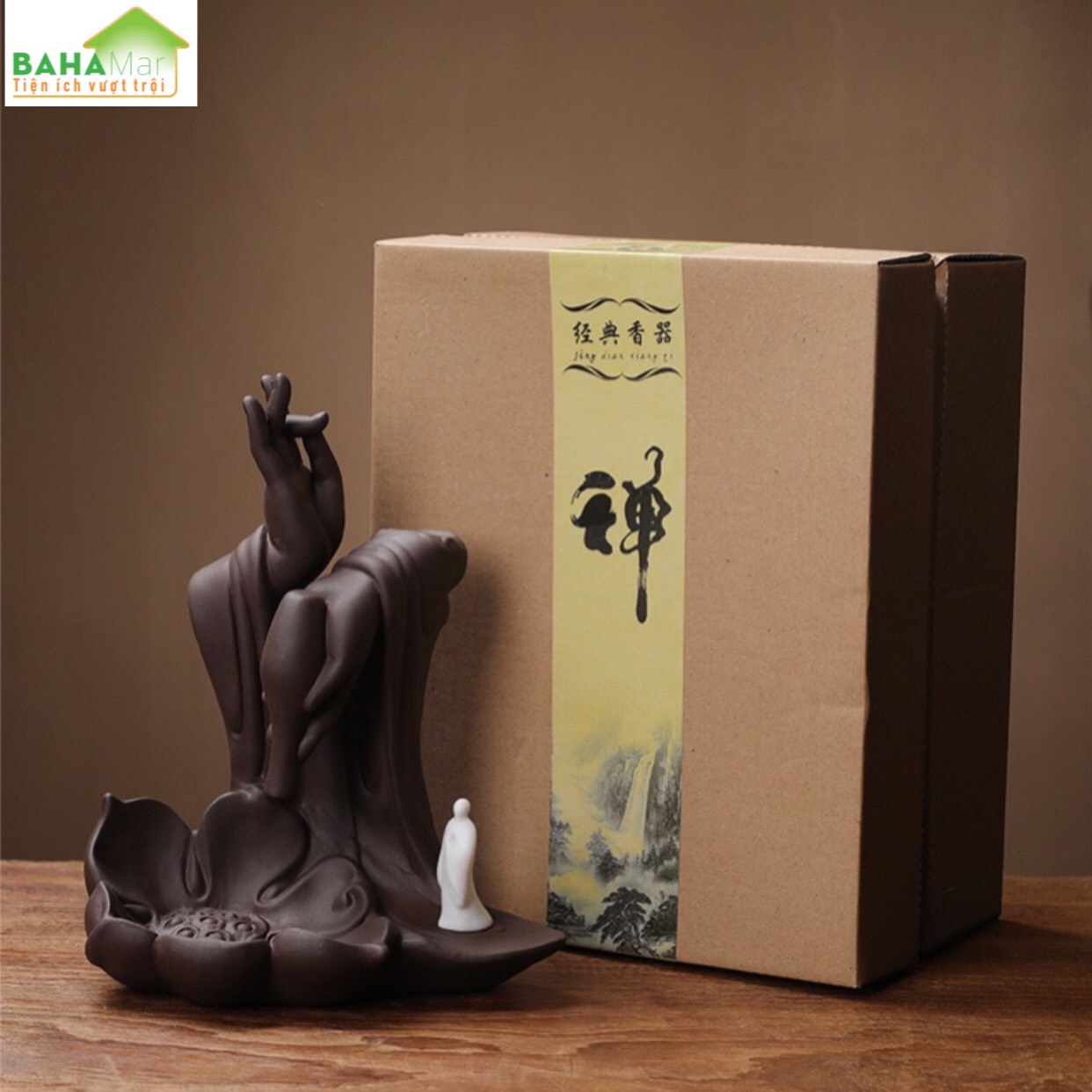THÁC KHÓI TRẦM HƯƠNG CHẢY NGƯỢC TAY PHẬT TẠO THÁC NƯỚC "BAHAMAR" Sáng tạo vẻ đẹp với phong cách điêu khắc, thú vị và hấp dẫn.
