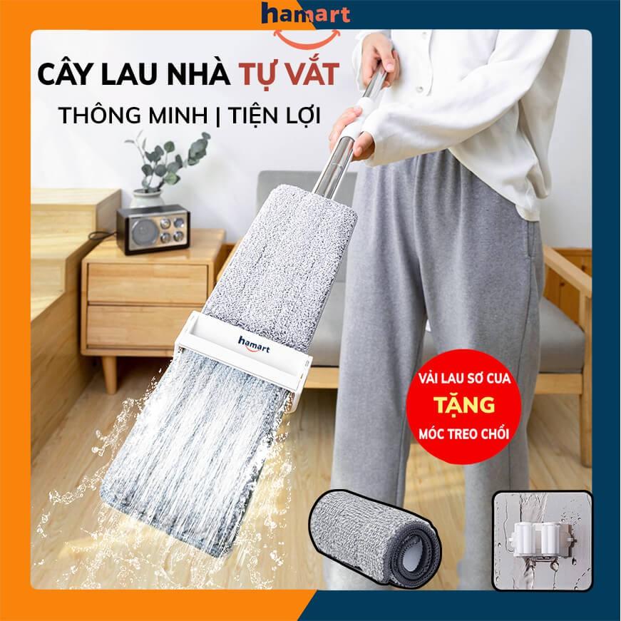 Chổi Quét Nhà Thông Minh Hamart 2in1 Chổi Nhựa Kèm Hót Rác Gấp Gọn