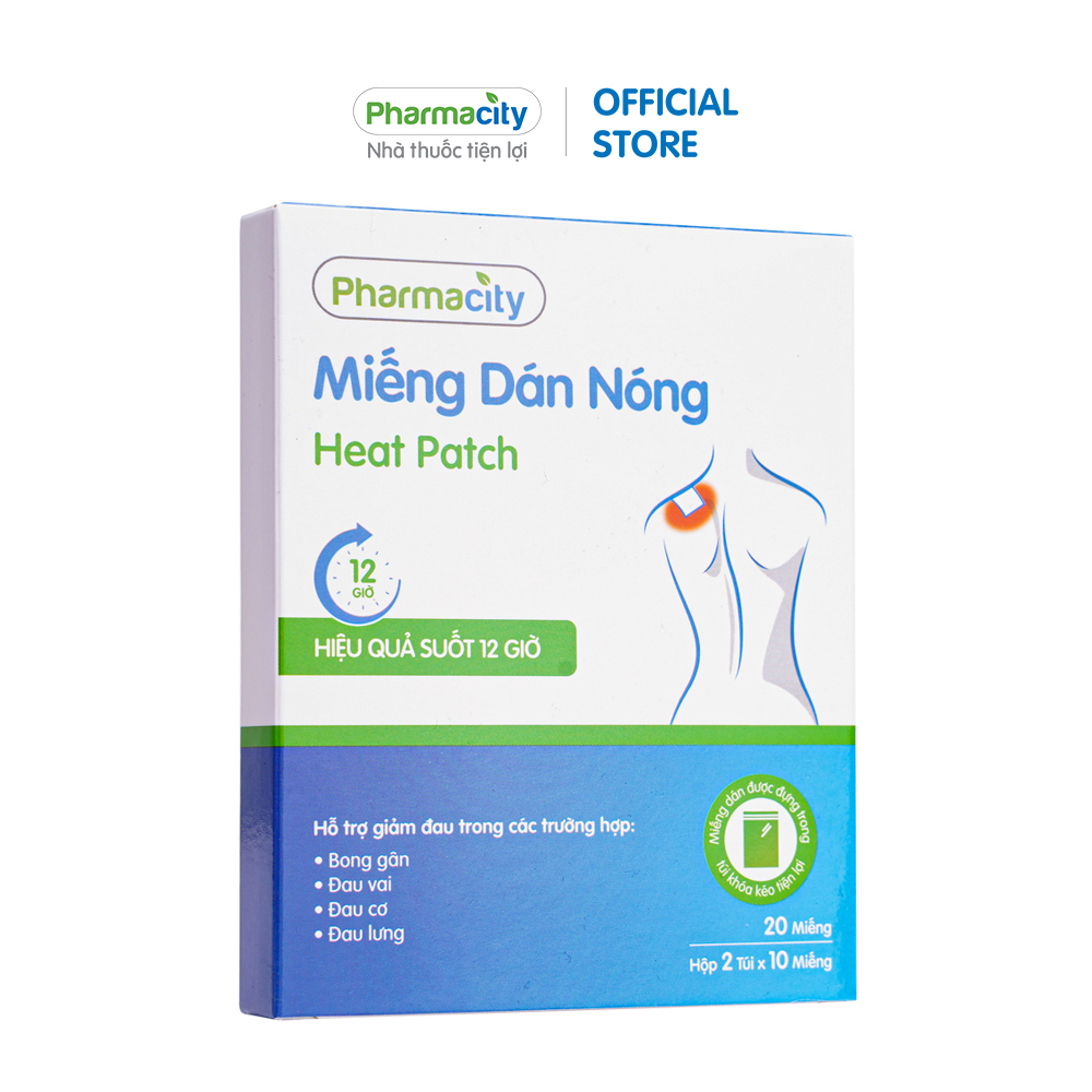 Miếng Dán Nóng Pharmacity (Hộp 20 miếng)