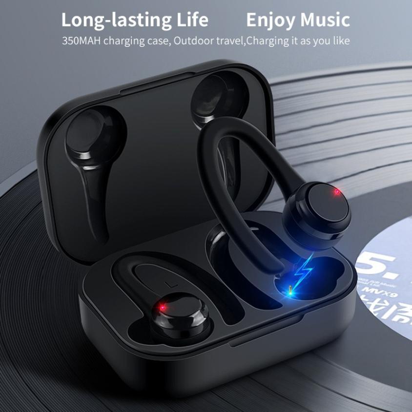 TWS Bluetooth 5.0 Tai Nghe Tai Nghe Sạc Hộp Tai Nghe Không Dây Thể Thao Chống Thấm Nước Tai Nghe Nhét Tai Tai Nghe Có Micro Bán