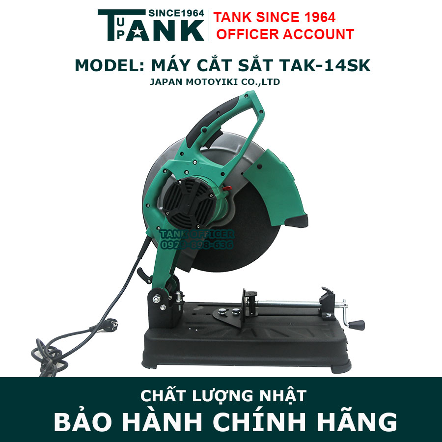 Máy cắt sắt Tank TAK-14SK- Hàng nặng cân- 100% Dây đồng